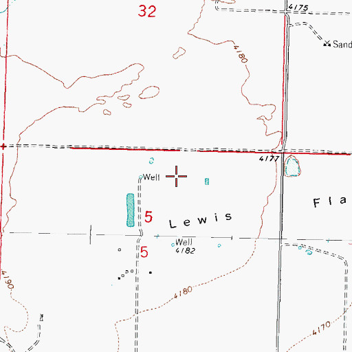 Topographic Map of 10106 Water Well, NM