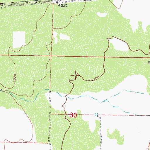 Topographic Map of 10049 Water Well, NM