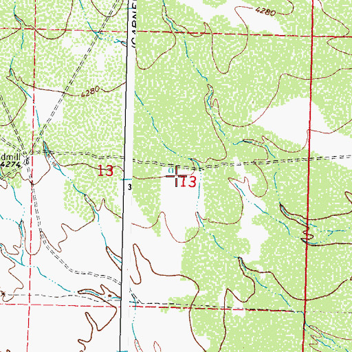 Topographic Map of 10060 Water Well, NM