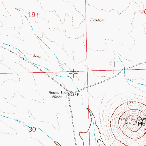 Topographic Map of 01339 Water Well, NM