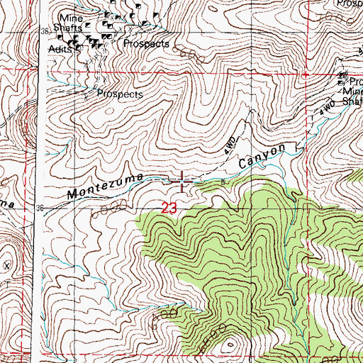 Topographic Map of 01522 Water Well, NM