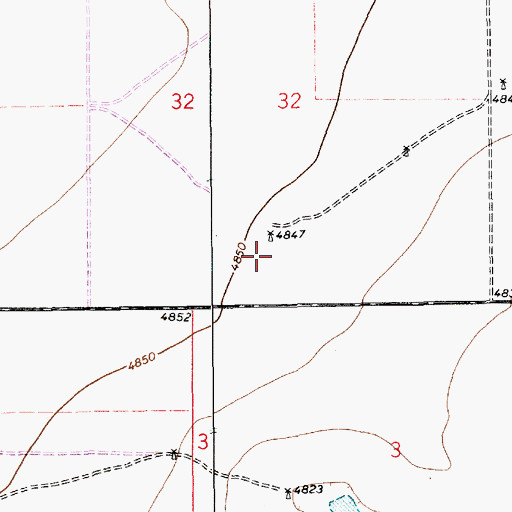 Topographic Map of 10242 Water Well, NM