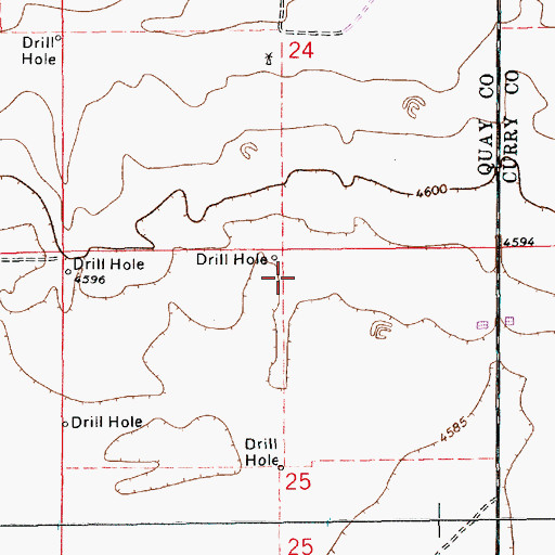 Topographic Map of 10782 Water Well, NM