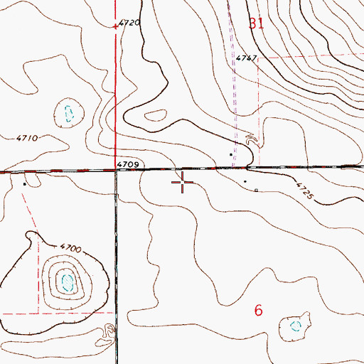Topographic Map of 10301 Water Well, NM