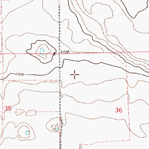 Topographic Map of 10389 Water Well, NM