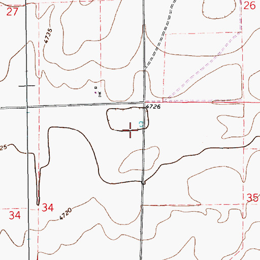 Topographic Map of 10502 Water Well, NM