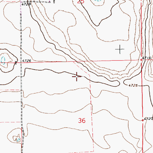 Topographic Map of 10687 Water Well, NM