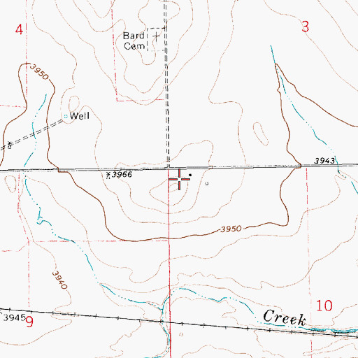 Topographic Map of 05203 Water Well, NM