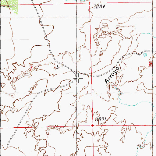 Topographic Map of 05410 Water Well, NM