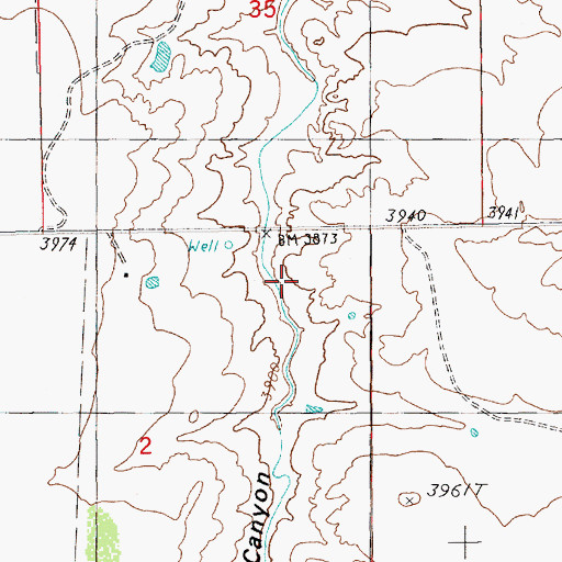 Topographic Map of 05386 Water Well, NM