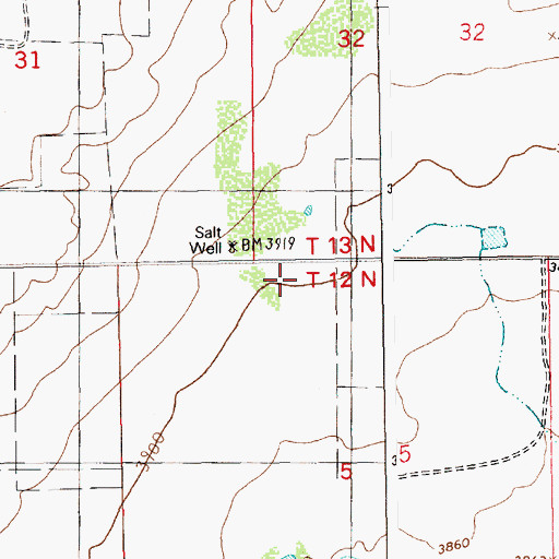 Topographic Map of 05521 Water Well, NM