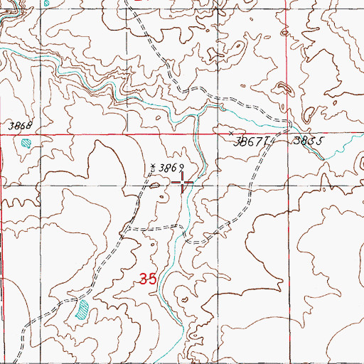 Topographic Map of 05515 Water Well, NM