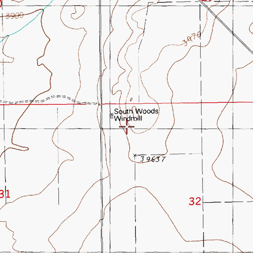 Topographic Map of 05514 Water Well, NM
