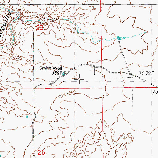 Topographic Map of 05513 Water Well, NM