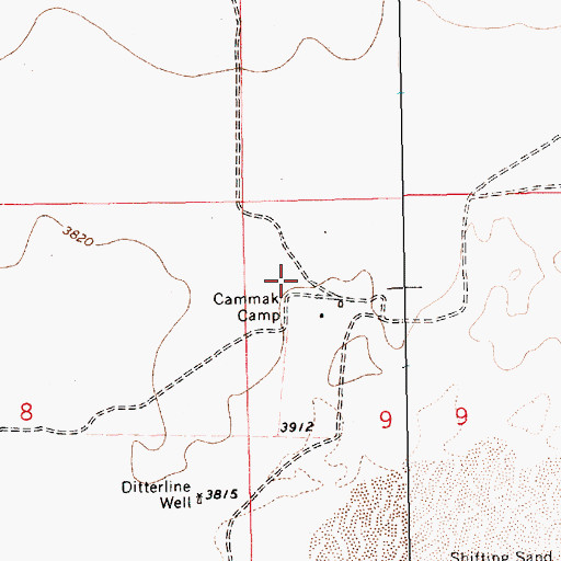 Topographic Map of 05253 Water Well, NM