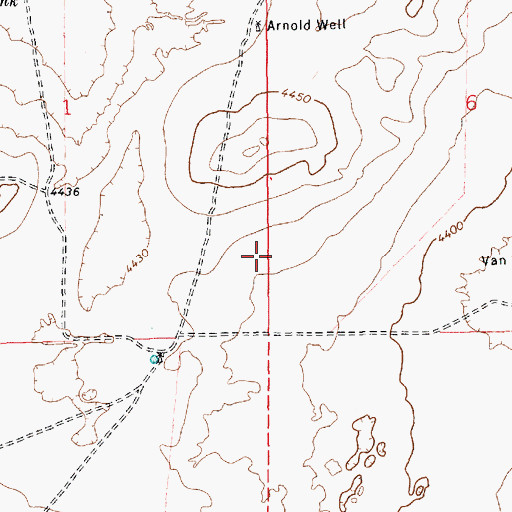 Topographic Map of 05286 Water Well, NM