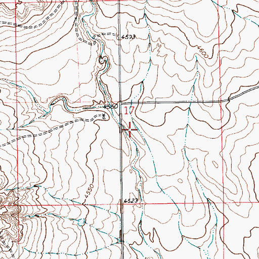 Topographic Map of 10300 Water Well, NM