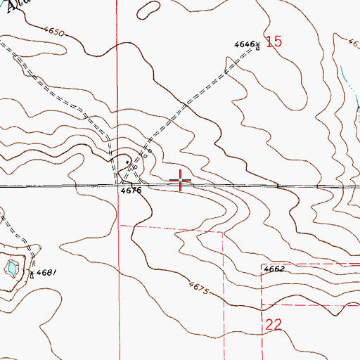 Topographic Map of 10034 Water Well, NM