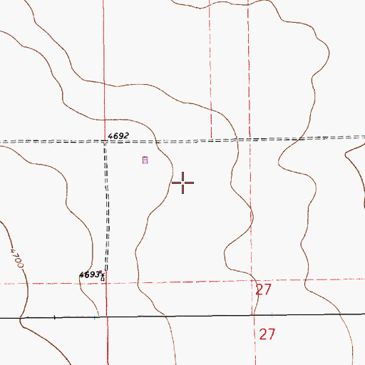 Topographic Map of 10618 Water Well, NM
