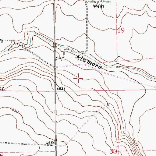 Topographic Map of 10064 Water Well, NM
