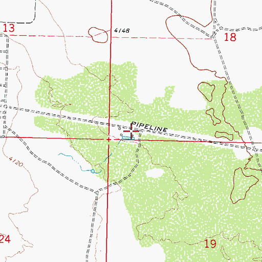 Topographic Map of 01615 Water Well, NM