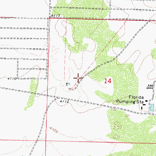Topographic Map of 06058 Water Well, NM