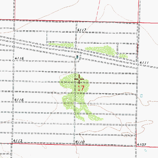 Topographic Map of 06100 Water Well, NM