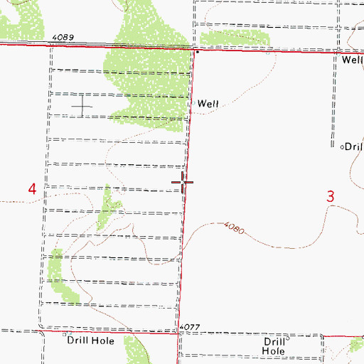 Topographic Map of 10255 Water Well, NM
