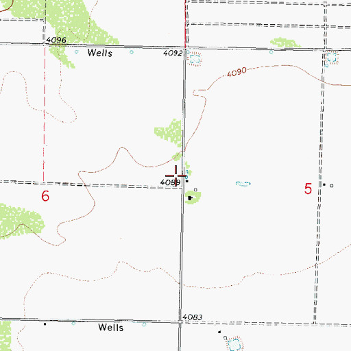 Topographic Map of 10262 Water Well, NM