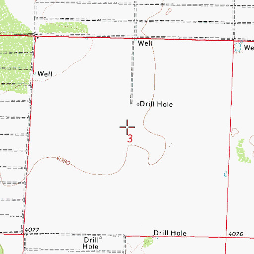 Topographic Map of 10254 Water Well, NM