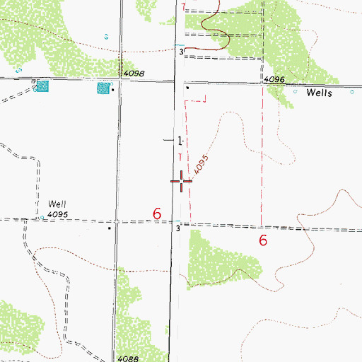 Topographic Map of 01402 Water Well, NM