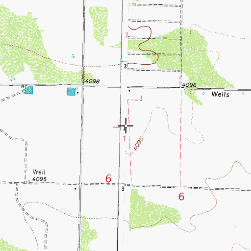Topographic Map of 01444 Water Well, NM