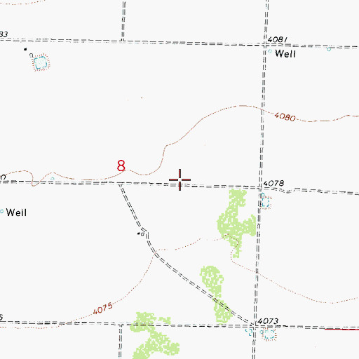Topographic Map of 10273 Water Well, NM