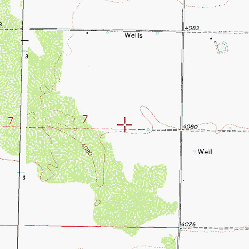 Topographic Map of 06107 Water Well, NM