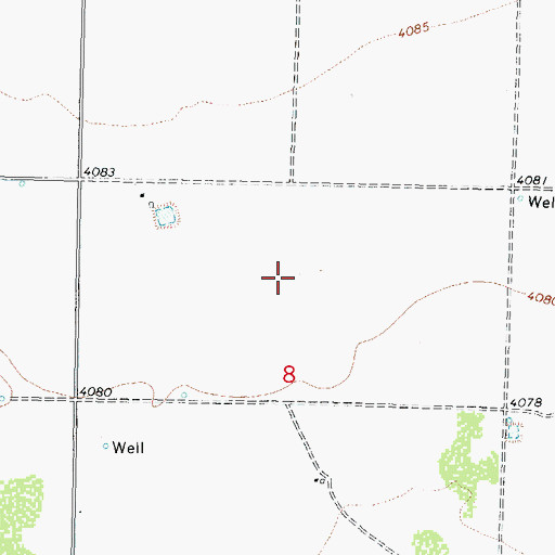Topographic Map of 01452 Water Well, NM