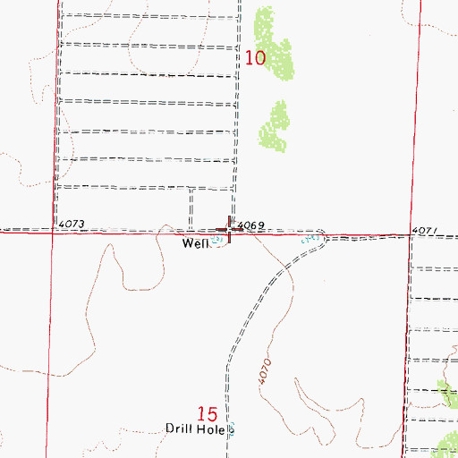 Topographic Map of 01459 Water Well, NM