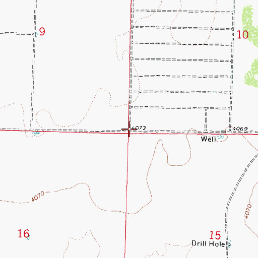 Topographic Map of 10280 Water Well, NM