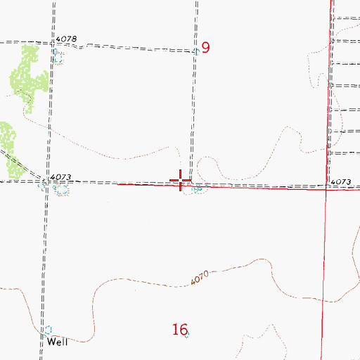 Topographic Map of 01462 Water Well, NM
