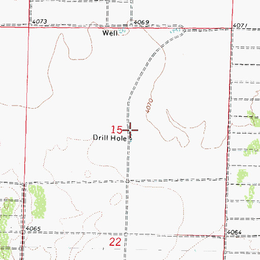 Topographic Map of 10284 Water Well, NM