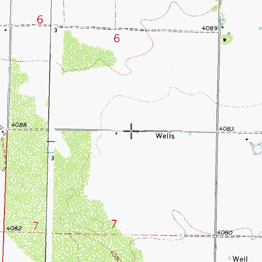 Topographic Map of 01450 Water Well, NM