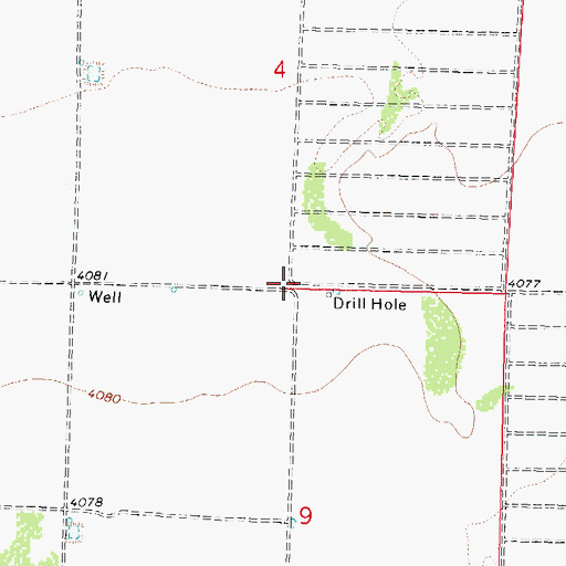 Topographic Map of 10275 Water Well, NM