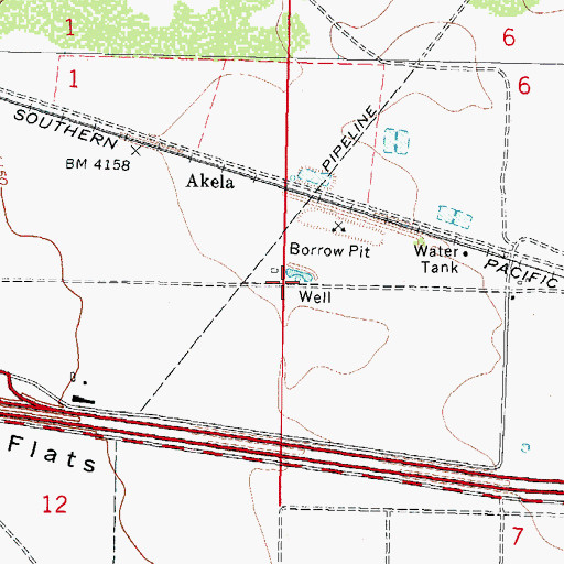 Topographic Map of 01674 Water Well, NM