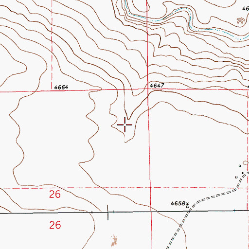 Topographic Map of 10616 Water Well, NM
