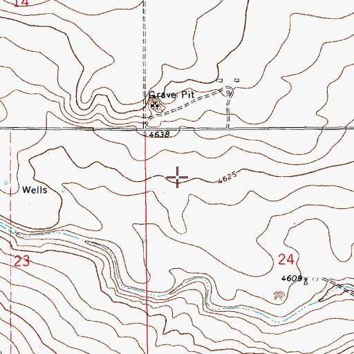Topographic Map of 10052 Water Well, NM