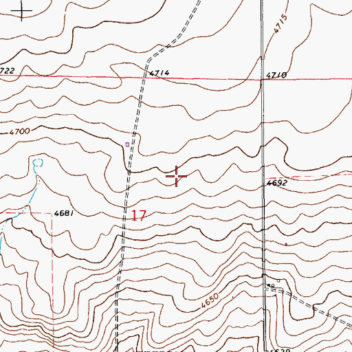 Topographic Map of 10303 Water Well, NM