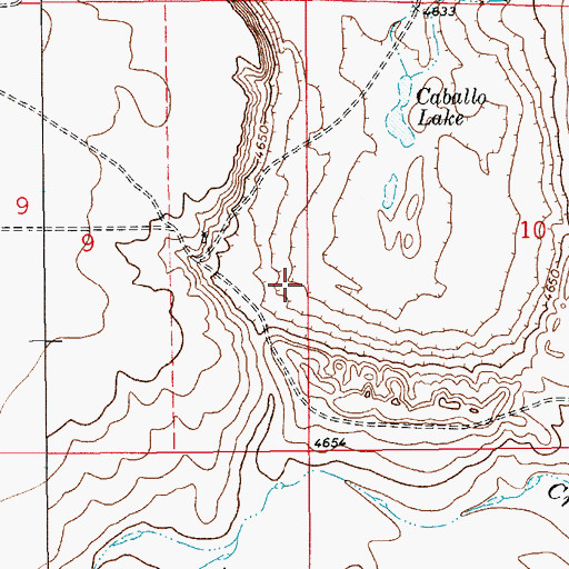 Topographic Map of 10025 Water Well, NM