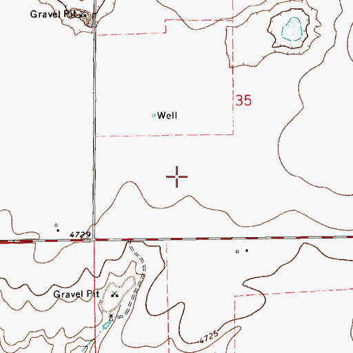 Topographic Map of 10091 Water Well, NM