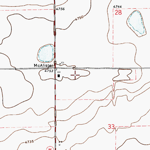 Topographic Map of 10503 Water Well, NM