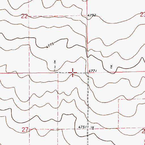 Topographic Map of 10675 Water Well, NM