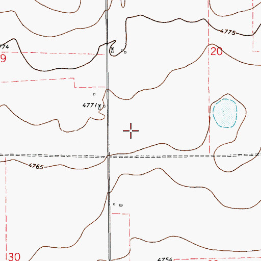 Topographic Map of 10398 Water Well, NM